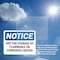 Signmission Not For Storage Of Flammable Or Corrosive Liquids OSHA Notice Sign, Plastic, 14in W x 10in L, 2PK OS-2PACK-NS-P-1014-L-15181 - alternate 3